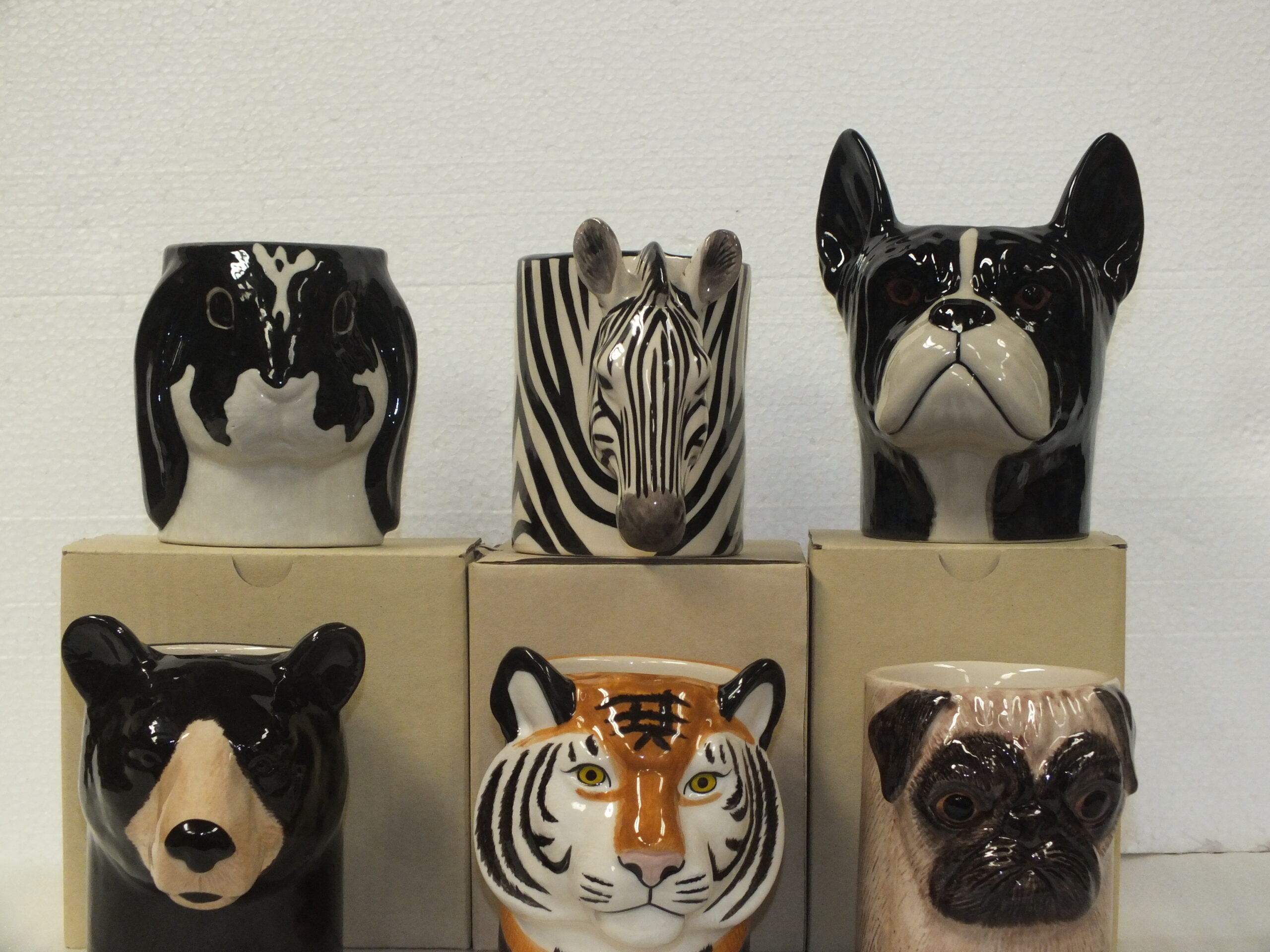 Ceramic Handmade Polka Dog Ice Cream Cup,dog Accessories Holder,pottery  Holder,handmade Ceramic Cup,cute Ceramic 